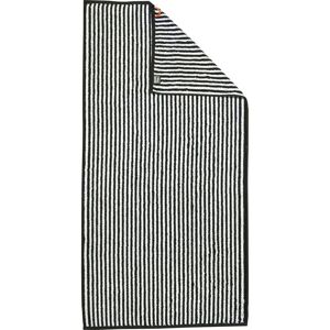 DONE Daily Shapes Stripes - Hochwertiges Badetuch, 70x140cm, schwarz-weiß, Jacquard DONE Daily Shapes Stripes - Hochwertiges Badetuch, 70x140cm, schwarz-weiß, Jacquard