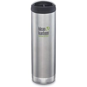 Klean Kanteen Tkwide Insulated Bottle 20oz - Brushed Stainless - Vacuum Insulated - Leak-Proof Café Cap - 592ml Klean Kanteen Tkwide Insulated Bottle 20oz - Brushed Stainless - Vacuum Insulated - Leak-Proof Café Cap - 592ml