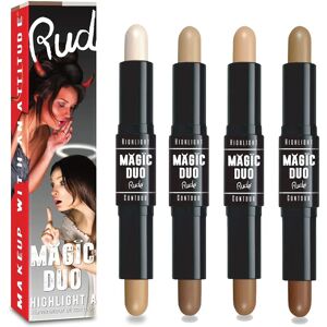 Rude Cosmetics Magic Duo - Crayon Contour & Illuminator - Light - Publicité Rude Cosmetics Magic Duo - Crayon Contour & Illuminator - Light - Publicité