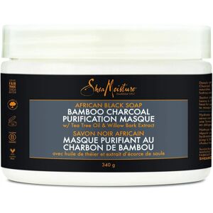 Shea Moisture Jabon Negro Africano Mascarilla de Bambú Carbón - Mascarilla capilar para cabello ondulado, rizado y afro Shea Moisture Jabon Negro Africano Mascarilla de Bambú Carbón - Mascarilla capilar para cabello ondulado, rizado y afro