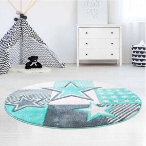 Carpet City Kinderteppich Stern Mint Rund - Kinderteppich Carpet City Kinderteppich Stern Mint Rund - Kinderteppich