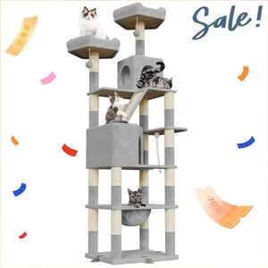 Unbranded - Beige 208cm Tall - 5 Floors - Katzenturm Innen Unbranded - Beige 208cm Tall - 5 Floors - Katzenturm Innen
