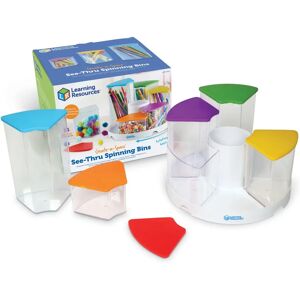 Learning Resources Create-a-Space Cajas giratorias transparentes para lápices naranja, rojo, violeta, amarillo - Organizador de almacenamiento Learning Resources Create-a-Space Cajas giratorias transparentes para lápices naranja, rojo, violeta, amarillo - Organizador de almacenamiento
