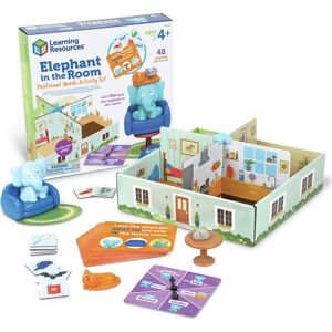 Learning Resources Elefante nella Stanza Set di Attività di Parole Posizionali - Gioco Educativo per Bambini 4+ Learning Resources Elefante nella Stanza Set di Attività di Parole Posizionali - Gioco Educativo per Bambini 4+