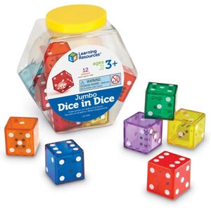 Learning Resources Jumbo Dice in Dice - Set of 12 Learning Resources Jumbo Dice in Dice - Set of 12