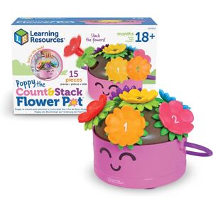Learning Resources Poppy the count & Stack Flower Pot - 15 Pieces - Toy Learning Resources Poppy the count & Stack Flower Pot - 15 Pieces - Toy