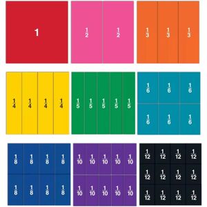 Learning Resources Cuadrados Magnéticos de Fracciones - Set 51 Piezas Learning Resources Cuadrados Magnéticos de Fracciones - Set 51 Piezas