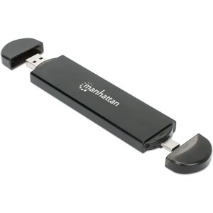 Manhattan 130639 Storage Drive Enclosure - Supports M.2 NVMe & SATA SSDs, USB-C & USB-A, Up to 10 Gbps Manhattan 130639 Storage Drive Enclosure - Supports M.2 NVMe & SATA SSDs, USB-C & USB-A, Up to 10 Gbps