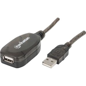 Manhattan USB Kabel 20M - USB 2.0 Verlängerung - Schwarz Manhattan USB Kabel 20M - USB 2.0 Verlängerung - Schwarz