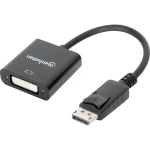 Manhattan DisplayPort to DVI-D Adapter - 23cm Video Cable Manhattan DisplayPort to DVI-D Adapter - 23cm Video Cable