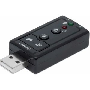 Manhattan USB-A Sound Adapter - 7.1-Channel Virtual Surround Manhattan USB-A Sound Adapter - 7.1-Channel Virtual Surround