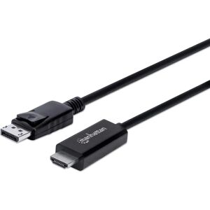 Manhattan 153218 3M DisplayPort to HDMI Cable - Black Manhattan 153218 3M DisplayPort to HDMI Cable - Black