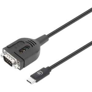 Manhattan USB Type-C D-Sub Adapter - 100cm - Sort Manhattan USB Type-C D-Sub Adapter - 100cm - Sort
