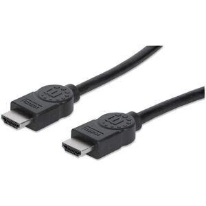 Manhattan HDMI Højhastigheds Ethernet-kabel - 7,5m - Sort Manhattan HDMI Højhastigheds Ethernet-kabel - 7,5m - Sort