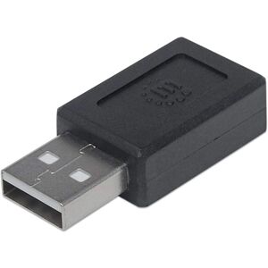 Adaptateur Manhattan USB-C vers USB-A - Noir - Adaptateur de câble Adaptateur Manhattan USB-C vers USB-A - Noir - Adaptateur de câble