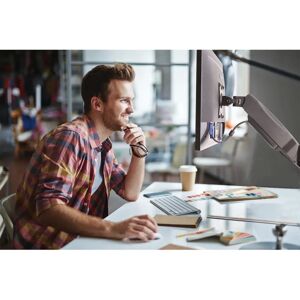 Manhattan Monitor Mount - Supports 17-32 inch screens, height adjustable, full motion Manhattan Monitor Mount - Supports 17-32 inch screens, height adjustable, full motion