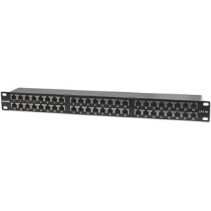 Intellinet 513517 Patch Panel - 48 Ports, Black, 1U Intellinet 513517 Patch Panel - 48 Ports, Black, 1U