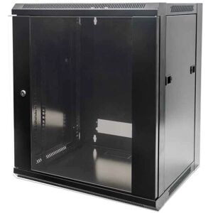 Intellinet Wandmontierter 15U Netzwerkschrank - Schwarz Intellinet Wandmontierter 15U Netzwerkschrank - Schwarz