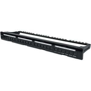 Intellinet 720427 Patch Panel - 24 Port Black Intellinet 720427 Patch Panel - 24 Port Black