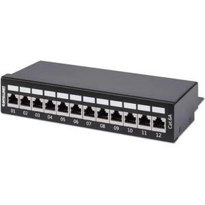 Intellinet 720915 Shielded CAT 6a Patch Panel - 12 Ports Desktop Intellinet 720915 Shielded CAT 6a Patch Panel - 12 Ports Desktop
