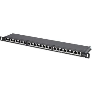 Intellinet 720922 Patch Panel - 24 Ports, Cat6a, Shielded Intellinet 720922 Patch Panel - 24 Ports, Cat6a, Shielded