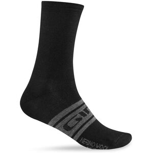 Giro Merino Wool Cycling Socks - Black/Anthracite - Comfort & Durability Giro Merino Wool Cycling Socks - Black/Anthracite - Comfort & Durability