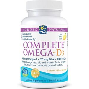 Nordic Naturals Complete Omega-D3 565mg Lemon Softgels - Dietary Supplements Nordic Naturals Complete Omega-D3 565mg Lemon Softgels - Dietary Supplements