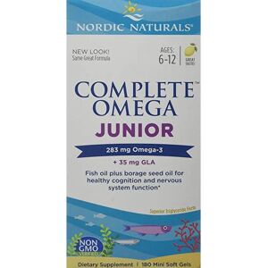 Nordic Naturals Complete Omega Junior Lemon 283 mg 180 Softgels - Dietary Supplement Nordic Naturals Complete Omega Junior Lemon 283 mg 180 Softgels - Dietary Supplement