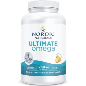 Nordic Naturals Ultimate Omega - Lemon Flavor - 1280 Mg Omega-3 - 180 Soft Gels Nordic Naturals Ultimate Omega - Lemon Flavor - 1280 Mg Omega-3 - 180 Soft Gels