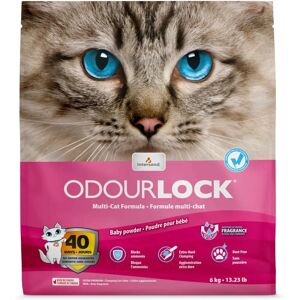 Litière pour chat Odourlock Baby Powder - 6kg - Publicité Litière pour chat Odourlock Baby Powder - 6kg - Publicité