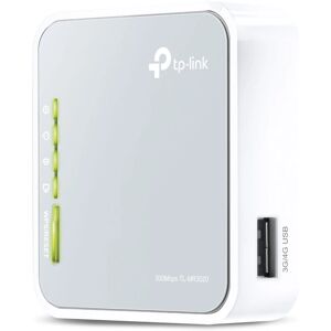 TP-Link TL-MR3020 Trådlös Router - Resa, 3G/4G, Grå, Vit TP-Link TL-MR3020 Trådlös Router - Resa, 3G/4G, Grå, Vit