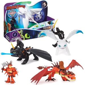 DreamWorks Dragons Lightfury et Hiccup - Figurine Viking armé - Publicité DreamWorks Dragons Lightfury et Hiccup - Figurine Viking armé - Publicité