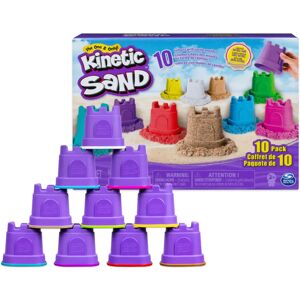 Kinetic Sand Castle Containers 10-Color Pack for Kids Aged 3+ - Kinetic Sand Castle Containers Kinetic Sand Castle Containers 10-Color Pack for Kids Aged 3+ - Kinetic Sand Castle Containers