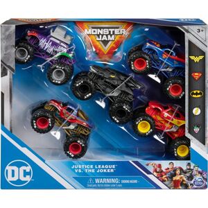 Spin Master Monster Jam - DC Justice League vs. The Joker - 5 Véhicules - Échelle 1:64 - Véhicules Jouets - Publicité Spin Master Monster Jam - DC Justice League vs. The Joker - 5 Véhicules - Échelle 1:64 - Véhicules Jouets - Publicité