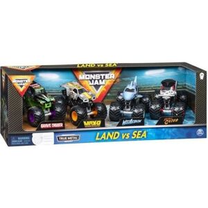 Spin Master Monster Jam Land vs Sea 4 Pack - Toy Cars Spin Master Monster Jam Land vs Sea 4 Pack - Toy Cars