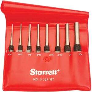 Starrett S565PC Hålstanser - Flerskikts stansning, 8 st, Röd väska Starrett S565PC Hålstanser - Flerskikts stansning, 8 st, Röd väska