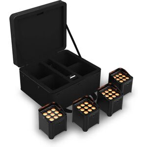 Ensemble de projecteurs LED sans fil Chauvet DJ Freedom Par Q9 X4 - Publicité Ensemble de projecteurs LED sans fil Chauvet DJ Freedom Par Q9 X4 - Publicité