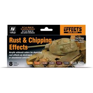 Vallejo 71186 Acrylic Paint Set - Rust & Chipping Effects Vallejo 71186 Acrylic Paint Set - Rust & Chipping Effects