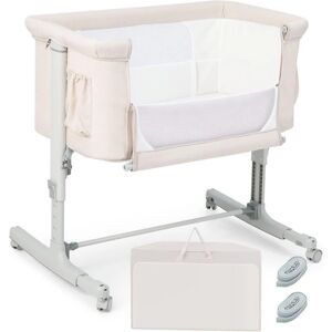 COSTWAY Lit bébé co-sleeper 3 en 1 - hauteur réglable, côtés en mesh respirant - Publicité COSTWAY Lit bébé co-sleeper 3 en 1 - hauteur réglable, côtés en mesh respirant - Publicité
