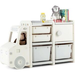 Costway Organizador de Camión de Juguetes con Cajas de Almacenamiento Costway Organizador de Camión de Juguetes con Cajas de Almacenamiento