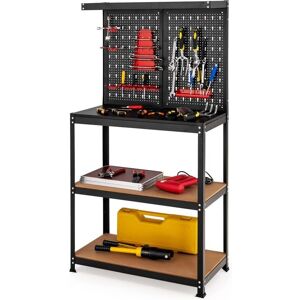 Banco de Trabajo Costway con Panel de Clavijas, Estantes y Accesorios - Almacenamiento de Herramientas Banco de Trabajo Costway con Panel de Clavijas, Estantes y Accesorios - Almacenamiento de Herramientas