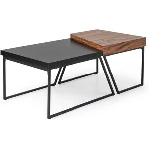 Costway - Table basse empilable 2 niveaux - 80x60 - Publicité Costway - Table basse empilable 2 niveaux - 80x60 - Publicité