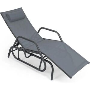 Silla de Exterior Ajustable Costway - Tela Transpirable Silla de Exterior Ajustable Costway - Tela Transpirable