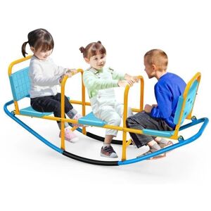 COSTWAY Ensemble de Balançoires en Métal pour 3 Enfants - Intérieur/Extérieur - Publicité COSTWAY Ensemble de Balançoires en Métal pour 3 Enfants - Intérieur/Extérieur - Publicité