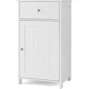 COSTWAY Armario de Suelo para Baño con Estante Ajustable - Almacenamiento Multifuncional COSTWAY Armario de Suelo para Baño con Estante Ajustable - Almacenamiento Multifuncional