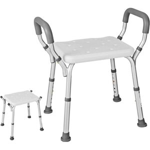 Chaise de Douche Réglable Costway - Cadre en Aluminium, Surface Texturée, Hauteur en 6 Niveaux, Accoudoirs Amovibles - Chaise de Douche - Publicité Chaise de Douche Réglable Costway - Cadre en Aluminium, Surface Texturée, Hauteur en 6 Niveaux, Accoudoirs Amovibles - Chaise de Douche - Publicité