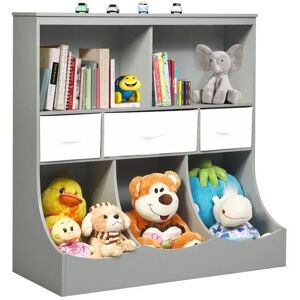 Estante de almacenamiento Costway para niños - Compartimientos y cajones Estante de almacenamiento Costway para niños - Compartimientos y cajones