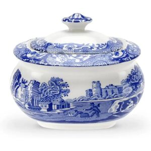 Spode Blue Italian Sugar Pot & Lid - Sugar Pot Spode Blue Italian Sugar Pot & Lid - Sugar Pot