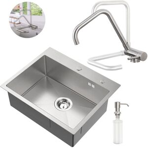AURALUM - MAX - 55×45 cm - Cepillado - Fregadero AURALUM - MAX - 55×45 cm - Cepillado - Fregadero