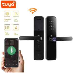 TUYA - SerraturaBiometricaWiFi - Réversible - Avec serrure de poignee - Smart Lock - Publicité TUYA - SerraturaBiometricaWiFi - Réversible - Avec serrure de poignee - Smart Lock - Publicité